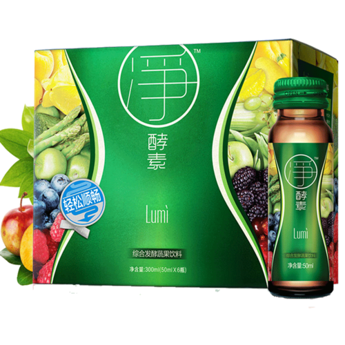 中国台湾lumi酵素原液6瓶 百种蔬果发酵 非酵素粉 孝素